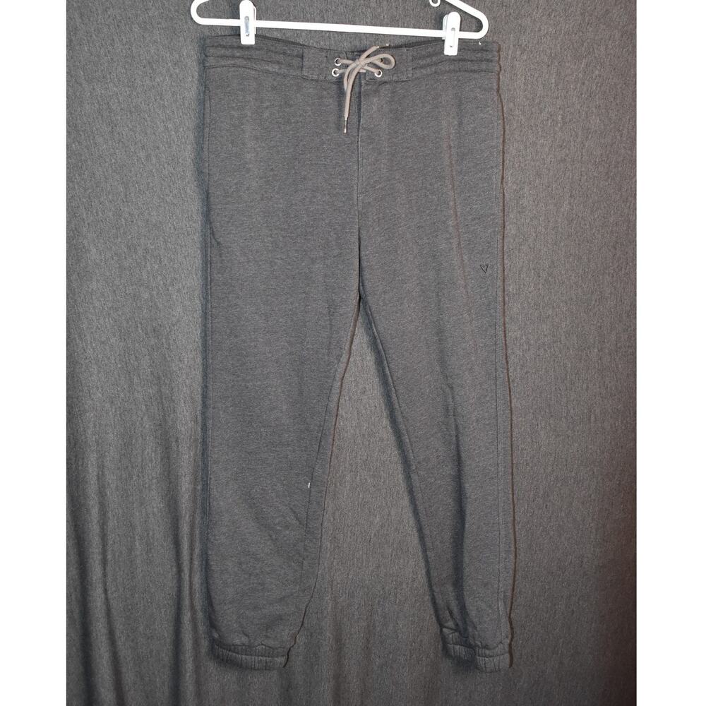 Vissla Men's Medium Gray Fleece Jogger Sweatpants Casual Drawstring